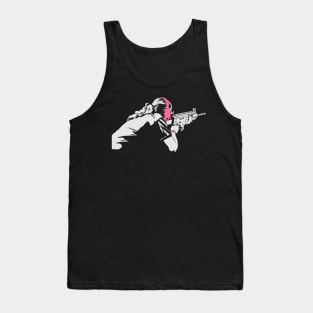 Shooting Girl - Gun Guns Weapons Weapon Gaming Gamer Girls Tank Top